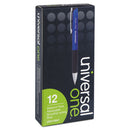 Universal™ wholesale. UNIVERSAL® Comfort Grip Retractable Ballpoint Pen, Medium 1mm, Blue Ink-barrel, Dozen. HSD Wholesale: Janitorial Supplies, Breakroom Supplies, Office Supplies.