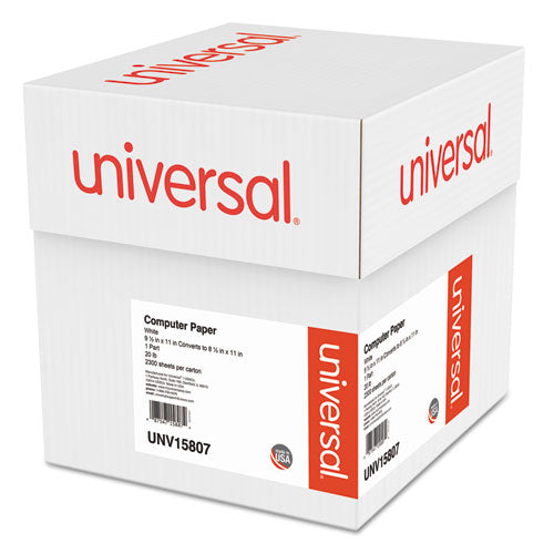 Universal® wholesale. UNIVERSAL® Printout Paper, 1-part, 20lb, 9.5 X 11, White, 2, 300-carton. HSD Wholesale: Janitorial Supplies, Breakroom Supplies, Office Supplies.