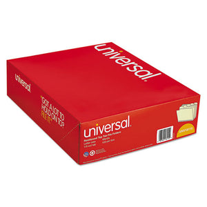 Universal® wholesale. UNIVERSAL® Double-ply Top Tab Manila File Folders, 1-5-cut Tabs, Letter Size, 100-box. HSD Wholesale: Janitorial Supplies, Breakroom Supplies, Office Supplies.