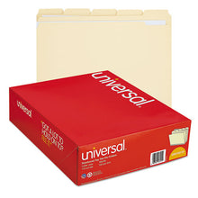 Load image into Gallery viewer, Universal® wholesale. UNIVERSAL® Double-ply Top Tab Manila File Folders, 1-5-cut Tabs, Letter Size, 100-box. HSD Wholesale: Janitorial Supplies, Breakroom Supplies, Office Supplies.