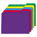 Universal® wholesale. UNIVERSAL® Reinforced Top-tab File Folders, 1-3-cut Tabs, Letter Size, Assorted, 100-box. HSD Wholesale: Janitorial Supplies, Breakroom Supplies, Office Supplies.