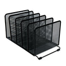 Universal® wholesale. UNIVERSAL® Deluxe Mesh Stacking Sorter, 5 Sections, Letter To Legal Size Files, 14.63" X 8.13" X 7.5", Black. HSD Wholesale: Janitorial Supplies, Breakroom Supplies, Office Supplies.