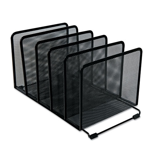Universal® wholesale. UNIVERSAL® Deluxe Mesh Stacking Sorter, 5 Sections, Letter To Legal Size Files, 14.63" X 8.13" X 7.5", Black. HSD Wholesale: Janitorial Supplies, Breakroom Supplies, Office Supplies.