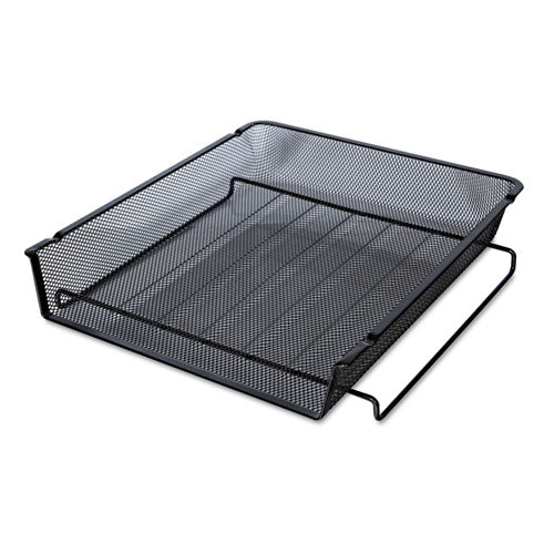 Universal® wholesale. UNIVERSAL® Deluxe Mesh Stackable Front Load Tray, 1 Section, Letter Size Files, 11.25" X 13" X 2.75", Black. HSD Wholesale: Janitorial Supplies, Breakroom Supplies, Office Supplies.