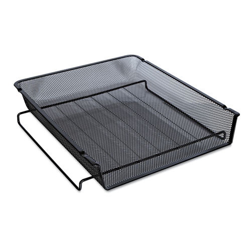 Universal® wholesale. UNIVERSAL® Deluxe Mesh Stackable Front Load Tray, 1 Section, Letter Size Files, 11.25" X 13" X 2.75", Black. HSD Wholesale: Janitorial Supplies, Breakroom Supplies, Office Supplies.