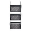 Universal® wholesale. UNIVERSAL® Mesh Three-pack Wall Files With Hanger, Letter, Black. HSD Wholesale: Janitorial Supplies, Breakroom Supplies, Office Supplies.