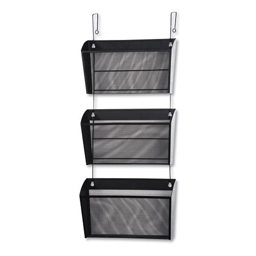 Universal® wholesale. UNIVERSAL® Mesh Three-pack Wall Files With Hanger, Letter, Black. HSD Wholesale: Janitorial Supplies, Breakroom Supplies, Office Supplies.