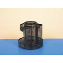Universal® wholesale. UNIVERSAL® Metal Mesh Rotating Desktop Organizer, 6 1-2 Dia X 6 1-8h, Black. HSD Wholesale: Janitorial Supplies, Breakroom Supplies, Office Supplies.