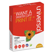 Load image into Gallery viewer, Universal® wholesale. UNIVERSAL 30% Recycled Copy Paper, 92 Bright, 20 Lb, 8.5 X 11, White, 500 Sheets-ream, 10 Reams-carton. HSD Wholesale: Janitorial Supplies, Breakroom Supplies, Office Supplies.