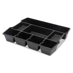 Universal® wholesale. UNIVERSAL® High Capacity Drawer Organizer, 14 7-8 X 11 7-8 X 2 1-2, Plastic, Black. HSD Wholesale: Janitorial Supplies, Breakroom Supplies, Office Supplies.