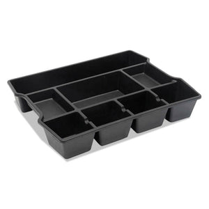 Universal® wholesale. UNIVERSAL® High Capacity Drawer Organizer, 14 7-8 X 11 7-8 X 2 1-2, Plastic, Black. HSD Wholesale: Janitorial Supplies, Breakroom Supplies, Office Supplies.