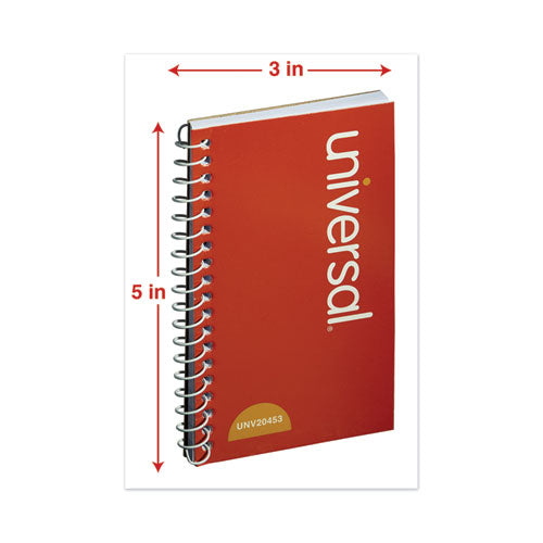 Universal® wholesale. UNIVERSAL® Wirebound Memo Book, Narrow Rule, 5 X 3, White, 50 Sheets, 12-pack. HSD Wholesale: Janitorial Supplies, Breakroom Supplies, Office Supplies.