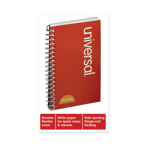 Universal® wholesale. UNIVERSAL® Wirebound Memo Book, Narrow Rule, 5 X 3, White, 50 Sheets, 12-pack. HSD Wholesale: Janitorial Supplies, Breakroom Supplies, Office Supplies.