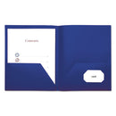 Universal® wholesale. UNIVERSAL® Two-pocket Plastic Folders, 11 X 8 1-2, Navy Blue, 10-pack. HSD Wholesale: Janitorial Supplies, Breakroom Supplies, Office Supplies.