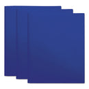 Universal® wholesale. UNIVERSAL® Two-pocket Plastic Folders, 11 X 8 1-2, Navy Blue, 10-pack. HSD Wholesale: Janitorial Supplies, Breakroom Supplies, Office Supplies.