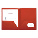 Universal® wholesale. UNIVERSAL® Two-pocket Plastic Folders, 11 X 8 1-2, Red, 10-pack. HSD Wholesale: Janitorial Supplies, Breakroom Supplies, Office Supplies.