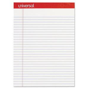 Universal® wholesale. UNIVERSAL® Perforated Writing Pads, Wide-legal Rule, 8.5 X 11.75, White, 50 Sheets, Dozen. HSD Wholesale: Janitorial Supplies, Breakroom Supplies, Office Supplies.