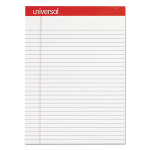 Universal® wholesale. UNIVERSAL® Perforated Writing Pads, Wide-legal Rule, 8.5 X 11.75, White, 50 Sheets, Dozen. HSD Wholesale: Janitorial Supplies, Breakroom Supplies, Office Supplies.