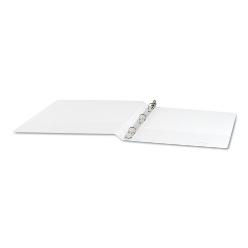 Universal® wholesale. UNIVERSAL® Deluxe Round Ring View Binder, 3 Rings, 0.5" Capacity, 11 X 8.5, White. HSD Wholesale: Janitorial Supplies, Breakroom Supplies, Office Supplies.