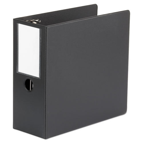 Universal® wholesale. UNIVERSAL® Deluxe Non-view D-ring Binder With Label Holder, 3 Rings, 5" Capacity, 11 X 8.5, Black. HSD Wholesale: Janitorial Supplies, Breakroom Supplies, Office Supplies.
