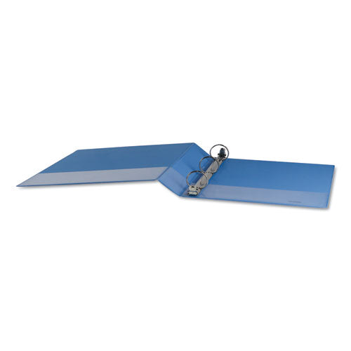 Universal® wholesale. UNIVERSAL® Deluxe Round Ring View Binder, 3 Rings, 1.5" Capacity, 11 X 8.5, Light Blue. HSD Wholesale: Janitorial Supplies, Breakroom Supplies, Office Supplies.