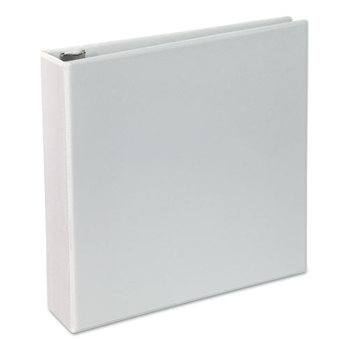 Universal® wholesale. UNIVERSAL® Deluxe Round Ring View Binder, 3 Rings, 2" Capacity, 11 X 8.5, White. HSD Wholesale: Janitorial Supplies, Breakroom Supplies, Office Supplies.