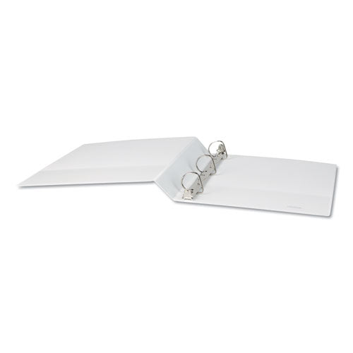 Universal® wholesale. UNIVERSAL® Slant-ring View Binder, 3 Rings, 1.5" Capacity, 11 X 8.5, White. HSD Wholesale: Janitorial Supplies, Breakroom Supplies, Office Supplies.