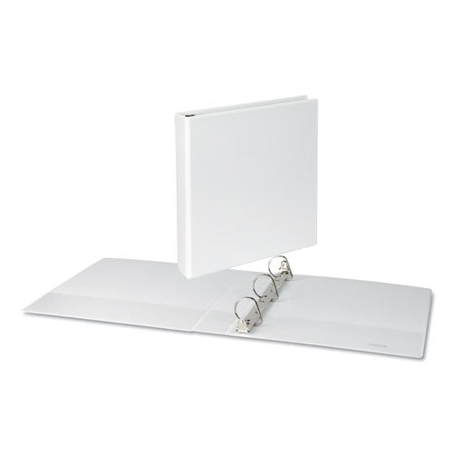 Universal® wholesale. UNIVERSAL® Slant-ring View Binder, 3 Rings, 1.5" Capacity, 11 X 8.5, White. HSD Wholesale: Janitorial Supplies, Breakroom Supplies, Office Supplies.