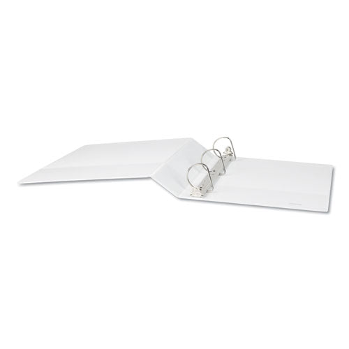 Universal® wholesale. UNIVERSAL® Slant-ring View Binder, 3 Rings, 2" Capacity, 11 X 8.5, White. HSD Wholesale: Janitorial Supplies, Breakroom Supplies, Office Supplies.