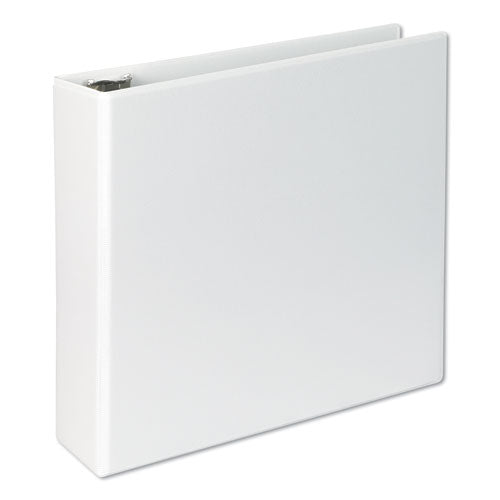 Universal® wholesale. UNIVERSAL® Slant-ring View Binder, 3 Rings, 3" Capacity, 11 X 8.5, White. HSD Wholesale: Janitorial Supplies, Breakroom Supplies, Office Supplies.