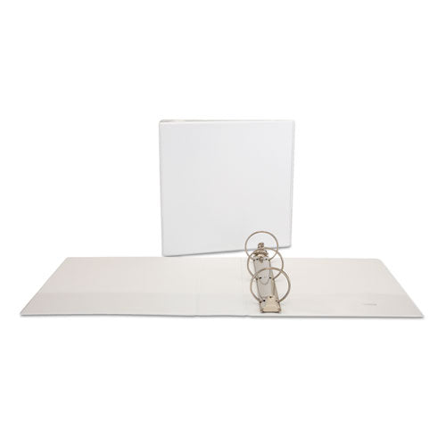 Universal® wholesale. UNIVERSAL® Deluxe Round Ring View Binder, 3 Rings, 3" Capacity, 11 X 8.5, White. HSD Wholesale: Janitorial Supplies, Breakroom Supplies, Office Supplies.