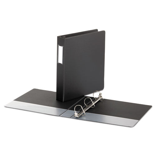 Universal® wholesale. UNIVERSAL Deluxe Non-view D-ring Binder With Label Holder, 3 Rings, 1.5" Capacity, 11 X 8.5, Black. HSD Wholesale: Janitorial Supplies, Breakroom Supplies, Office Supplies.