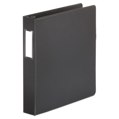 Universal® wholesale. UNIVERSAL Deluxe Non-view D-ring Binder With Label Holder, 3 Rings, 1.5" Capacity, 11 X 8.5, Black. HSD Wholesale: Janitorial Supplies, Breakroom Supplies, Office Supplies.