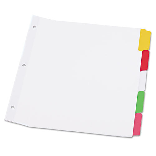 Universal® wholesale. UNIVERSAL® Deluxe Write-on-erasable Tab Index, 5-tab, 11 X 8.5, White, 1 Set. HSD Wholesale: Janitorial Supplies, Breakroom Supplies, Office Supplies.