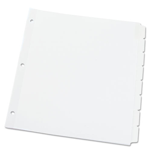 Universal® wholesale. UNIVERSAL® Deluxe Write-on-erasable Tab Index, 8-tab, 11 X 8.5, White, 1 Set. HSD Wholesale: Janitorial Supplies, Breakroom Supplies, Office Supplies.