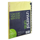 Universal® wholesale. UNIVERSAL® Deluxe Preprinted Simulated Leather Tab Dividers With Gold Printing, 12-tab, Jan. To Dec., 11 X 8.5, Buff, 1 Set. HSD Wholesale: Janitorial Supplies, Breakroom Supplies, Office Supplies.