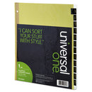 Universal® wholesale. UNIVERSAL® Deluxe Preprinted Simulated Leather Tab Dividers With Gold Printing, 12-tab, Jan. To Dec., 11 X 8.5, Buff, 1 Set. HSD Wholesale: Janitorial Supplies, Breakroom Supplies, Office Supplies.