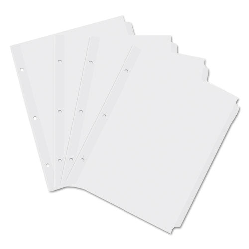 Universal® wholesale. UNIVERSAL® Self-tab Index Dividers, 5-tab, 11 X 8.5, White, 36 Sets. HSD Wholesale: Janitorial Supplies, Breakroom Supplies, Office Supplies.