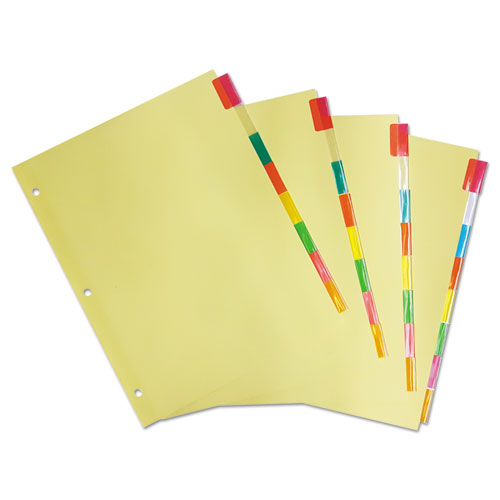 Universal® wholesale. UNIVERSAL® Insertable Tab Index, 8-tab, 11 X 8.5, Buff, 24 Sets. HSD Wholesale: Janitorial Supplies, Breakroom Supplies, Office Supplies.