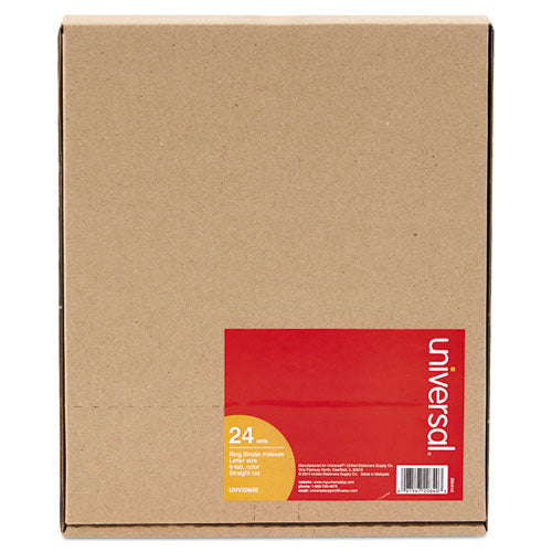 Universal® wholesale. UNIVERSAL® Insertable Tab Index, 8-tab, 11 X 8.5, Buff, 24 Sets. HSD Wholesale: Janitorial Supplies, Breakroom Supplies, Office Supplies.