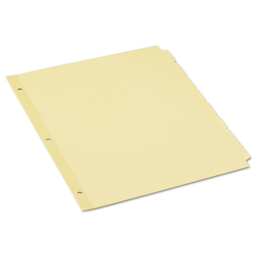 Universal® wholesale. UNIVERSAL® Self-tab Index Dividers, 8-tab, 11 X 8.5, Buff, 24 Sets. HSD Wholesale: Janitorial Supplies, Breakroom Supplies, Office Supplies.