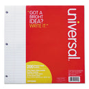 Universal® wholesale. UNIVERSAL® Filler Paper, 3-hole, 8 X 10.5, Wide-legal Rule, 200-pack. HSD Wholesale: Janitorial Supplies, Breakroom Supplies, Office Supplies.