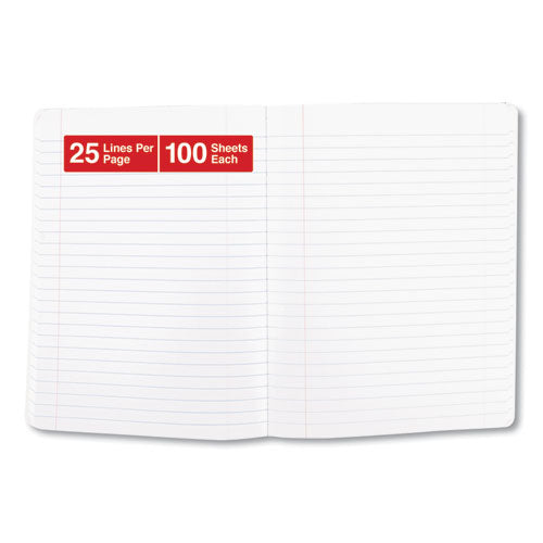 Universal® wholesale. UNIVERSAL® Composition Book, Wide-legal Rule, Black Marble Cover, 9.75 X 7.5, 100 Sheets, 6-pack. HSD Wholesale: Janitorial Supplies, Breakroom Supplies, Office Supplies.