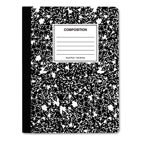 Universal® wholesale. UNIVERSAL® Composition Book, 4 Sq-in Quadrille Rule, Black Marble, 9.75 X 7.5, 100 Sheets. HSD Wholesale: Janitorial Supplies, Breakroom Supplies, Office Supplies.
