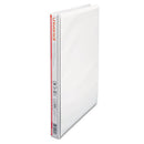 Universal® wholesale. UNIVERSAL® Economy Round Ring View Binder, 3 Rings, 0.5" Capacity, 11 X 8.5, White. HSD Wholesale: Janitorial Supplies, Breakroom Supplies, Office Supplies.