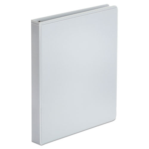 Universal® wholesale. UNIVERSAL® Economy Round Ring View Binder, 3 Rings, 1" Capacity, 11 X 8.5, White. HSD Wholesale: Janitorial Supplies, Breakroom Supplies, Office Supplies.