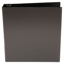 Load image into Gallery viewer, Universal® wholesale. UNIVERSAL® Economy Round Ring View Binder, 3 Rings, 1.5&quot; Capacity, 11 X 8.5, Black. HSD Wholesale: Janitorial Supplies, Breakroom Supplies, Office Supplies.