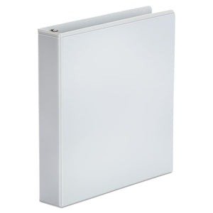 Universal® wholesale. UNIVERSAL® Economy Round Ring View Binder, 3 Rings, 1.5" Capacity, 11 X 8.5, White. HSD Wholesale: Janitorial Supplies, Breakroom Supplies, Office Supplies.