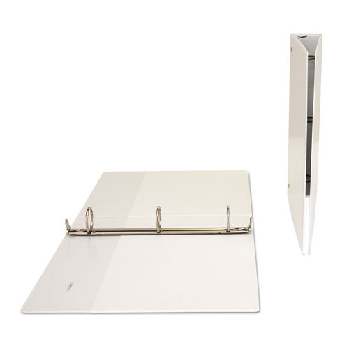 Universal® wholesale. UNIVERSAL® Economy Round Ring View Binder, 3 Rings, 1.5" Capacity, 11 X 8.5, White. HSD Wholesale: Janitorial Supplies, Breakroom Supplies, Office Supplies.