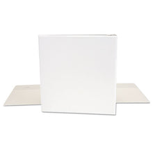 Load image into Gallery viewer, Universal® wholesale. UNIVERSAL® Economy Round Ring View Binder, 3 Rings, 1.5&quot; Capacity, 11 X 8.5, White. HSD Wholesale: Janitorial Supplies, Breakroom Supplies, Office Supplies.